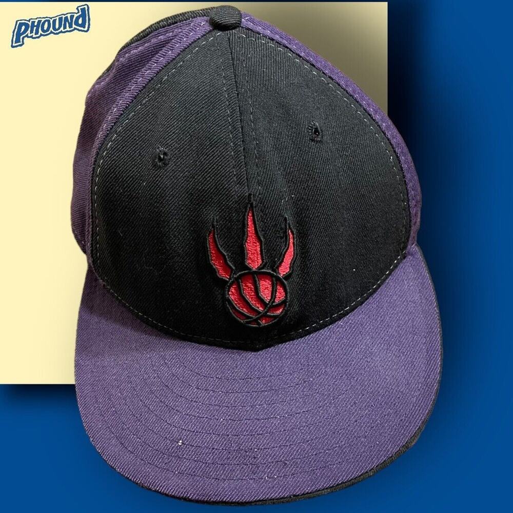 Vtg New Era Toronto Raptors Hat Sz 7 Fitted Y2K Vince